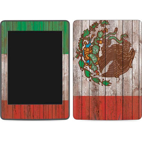 Mexican Flag Dark Wood Amazon Kindle Skin