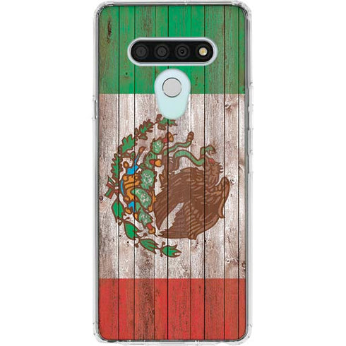 Mexican Flag Dark Wood LG Stylo 6 Clear Case