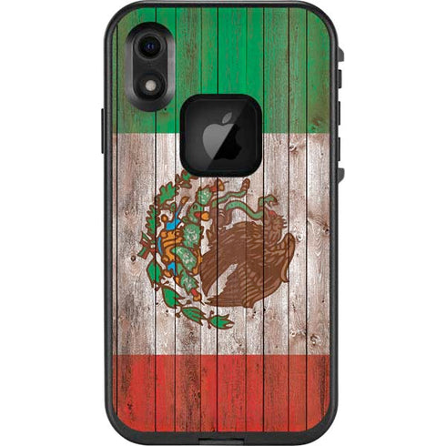 Mexican Flag Dark Wood LifeProof Fre iPhone Skin