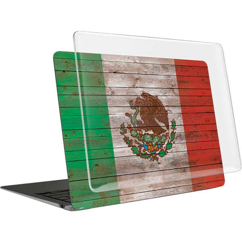 Mexican Flag Dark Wood MacBook Air 13in M1 (2021) Case plus Skin