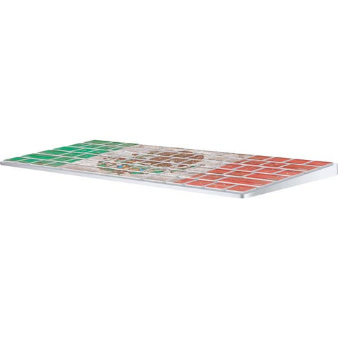 Mexican Flag Dark Wood Magic Keyboard Skin