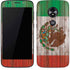 Mexican Flag Dark Wood Moto E5 Play Skin