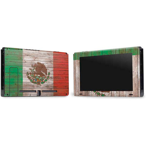 Mexican Flag Dark Wood Nintendo Switch Bundle Skin