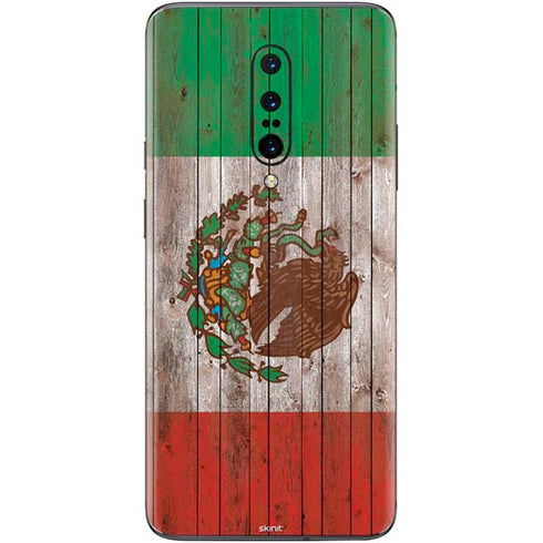 Mexican Flag Dark Wood OnePlus 7 Pro Skin