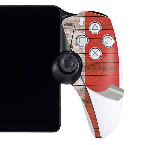 Mexican Flag Dark Wood PlayStation Portal Remote Player Skin