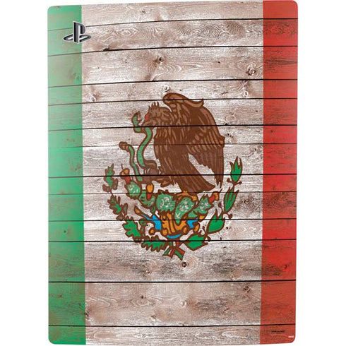 Mexican Flag Dark Wood PS5 Digital Edition Bundle Skin