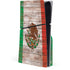 Mexican Flag Dark Wood PS5 Slim Disk Console Skin