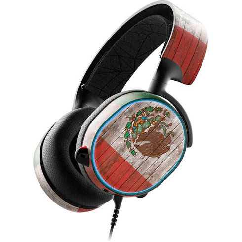 Mexican Flag Dark Wood SteelSeries Arctis 3 Skin