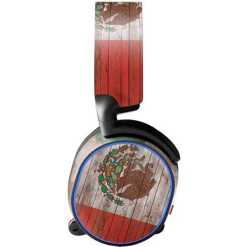Mexican Flag Dark Wood SteelSeries Arctis 3 Skin