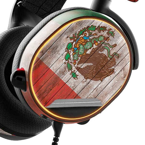 Mexican Flag Dark Wood SteelSeries Arctis 3 Skin