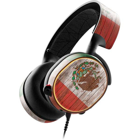 Mexican Flag Dark Wood SteelSeries Arctis 5 Skin