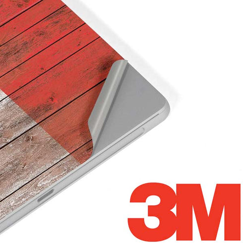 Mexican Flag Dark Wood Surface Go Skin