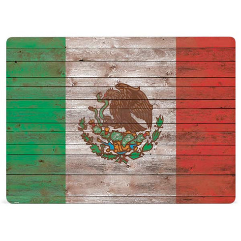 Mexican Flag Dark Wood Surface Laptop 2 Skin