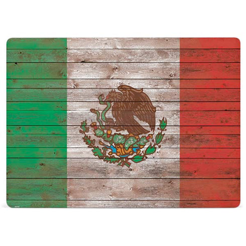Mexican Flag Dark Wood Surface Laptop 3 13.5in Skin