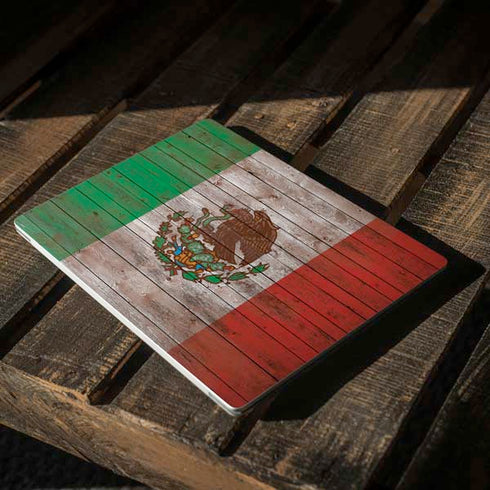 Mexican Flag Dark Wood Surface Laptop 3 13.5in Skin