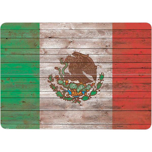 Mexican Flag Dark Wood Surface Laptop Studio Skin