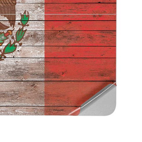 Mexican Flag Dark Wood Surface Laptop Studio Skin