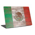 Mexican Flag Dark Wood Universal Laptop 14in (11.4 x 8.2in) Skin