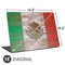 Mexican Flag Dark Wood Universal Laptop 18in (14.6 x 10.6in) Skin