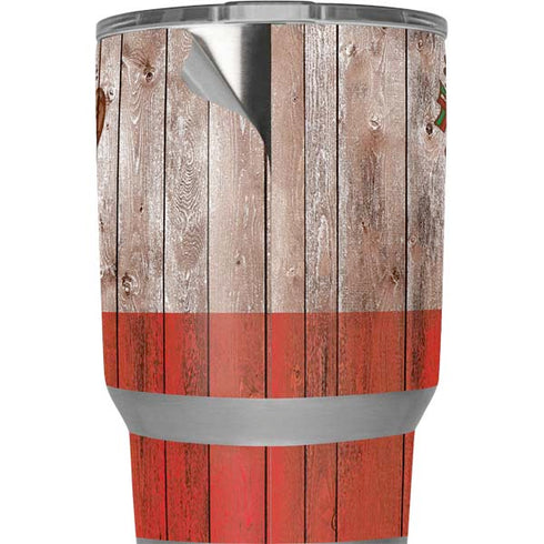 Mexican Flag Dark Wood Yeti 20oz Tumbler Skin