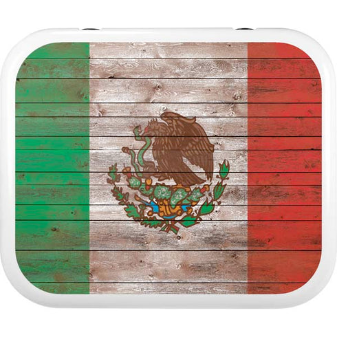 Mexican Flag Dark Wood YETI Roadie 24 Hard Cooler Skin