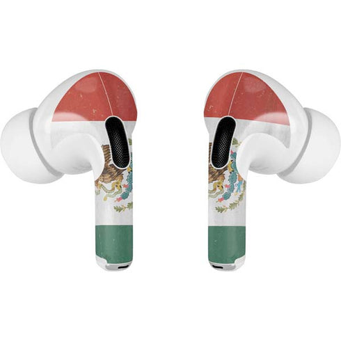 Mexico Flag Distressed AirPods Pro 2nd Gen Skin