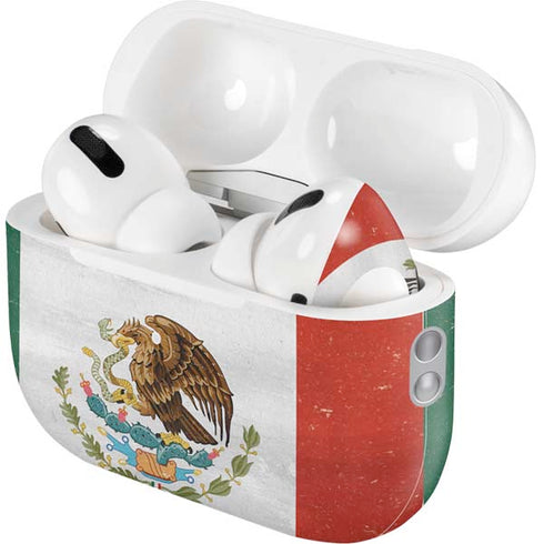 Mexico Flag Distressed AirPods Pro 2nd Gen Skin