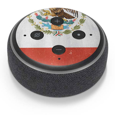 Mexico Flag Distressed Amazon Echo Dot Skin