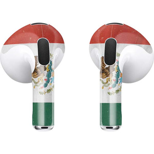 Mexico Flag Distressed Apple AirPods (3rd Gen 2021) Skin