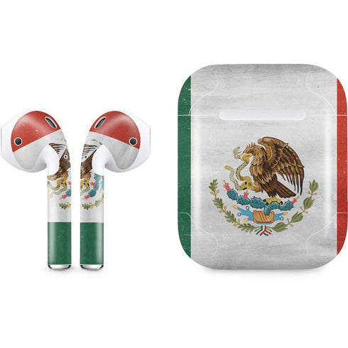Mexico Flag Distressed Apple AirPods Skin