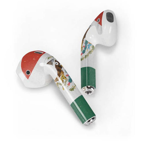 Mexico Flag Distressed Apple AirPods Skin