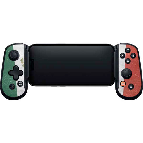 Mexico Flag Distressed Backbone One for iPhone Game Controller Skin