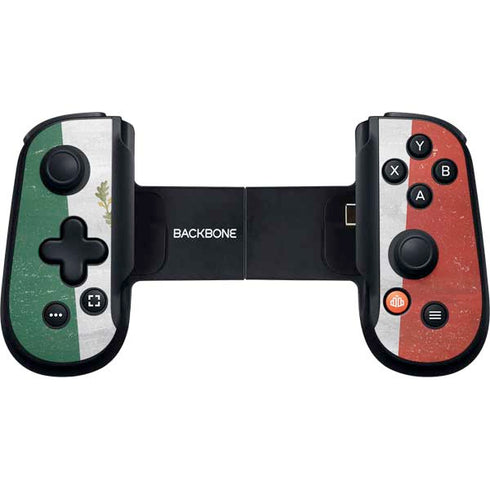 Mexico Flag Distressed Backbone One for iPhone Game Controller Skin