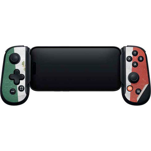 Mexico Flag Distressed Backbone One for iPhone Game Controller Skin