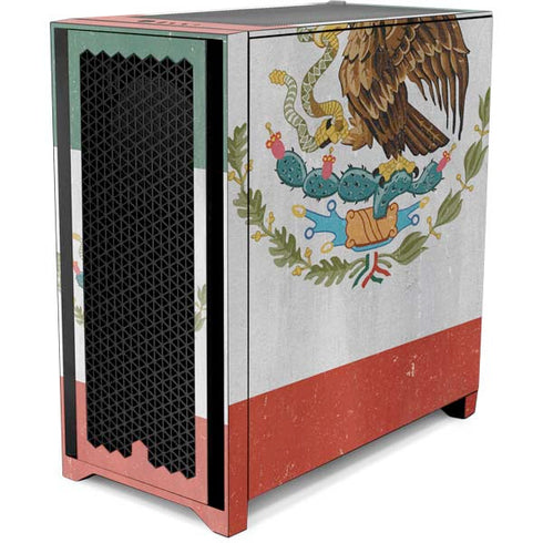 Mexico Flag Distressed Corsair 4000D Tempered Glass Mid-Tower ATX Case Skin