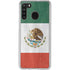 Mexico Flag Distressed Galaxy A21 Clear Case