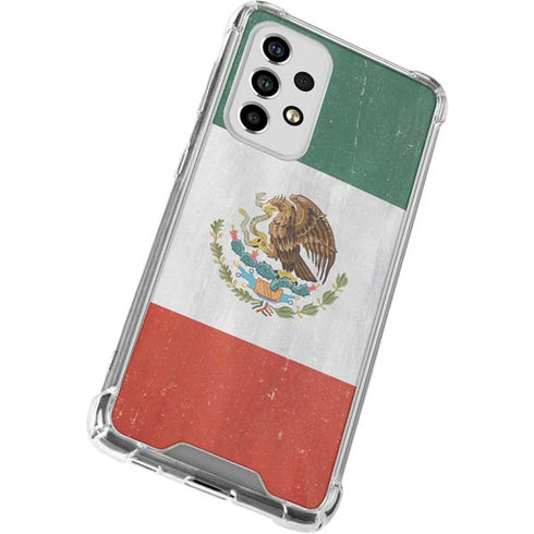 Mexico Flag Distressed Galaxy A33 5G Clear Case