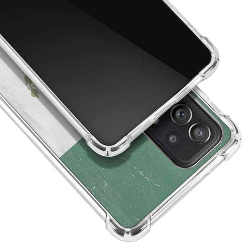 Mexico Flag Distressed Galaxy A52 5G Clear Case