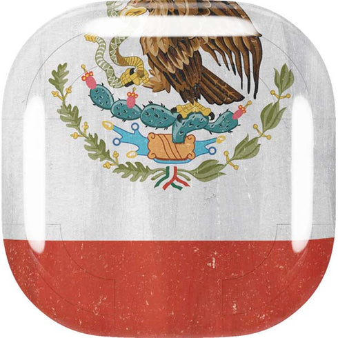 Mexico Flag Distressed Galaxy Buds Live Skin