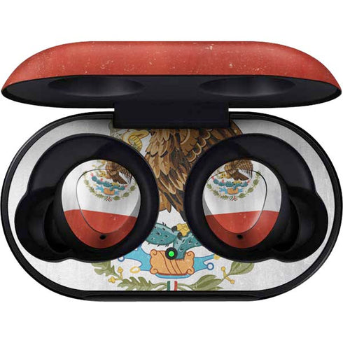Mexico Flag Distressed Galaxy Buds Skin