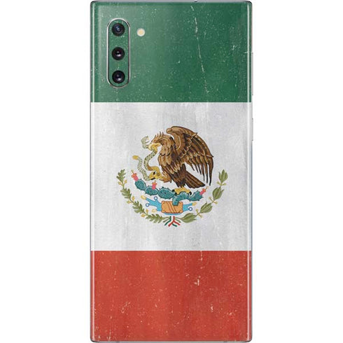Mexico Flag Distressed Galaxy Note 10 Skin