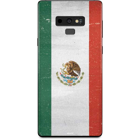 Mexico Flag Distressed Galaxy Note 9 Skin