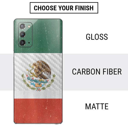 Mexico Flag Distressed Galaxy Note20 5G Skin