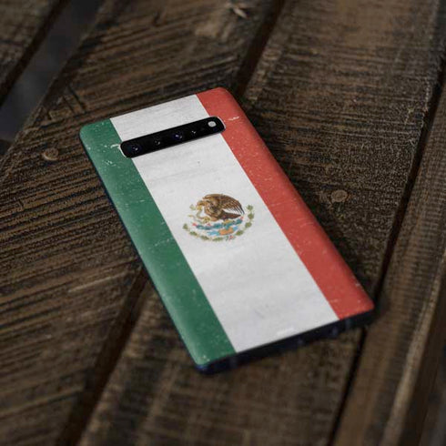 Mexico Flag Distressed Galaxy S10 Plus Skin