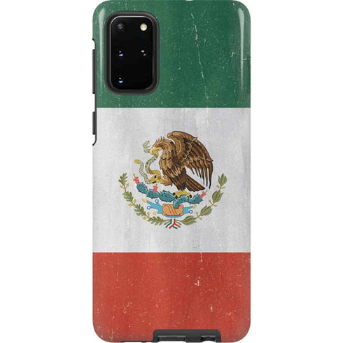Mexico Flag Distressed Galaxy S20 Plus Pro Case