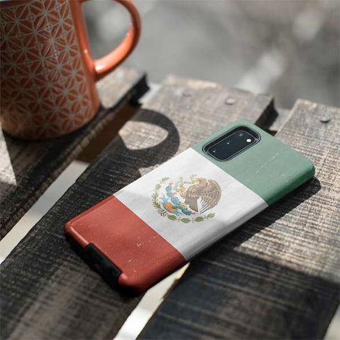 Mexico Flag Distressed Galaxy S20 Pro Case