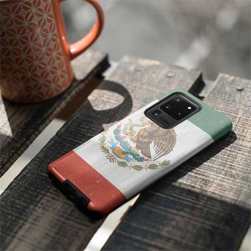 Mexico Flag Distressed Galaxy S20 Ultra 5G Pro Case