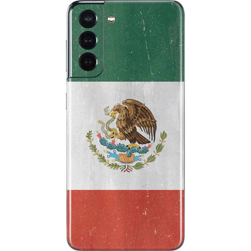 Mexico Flag Distressed Galaxy S21 5G Skin