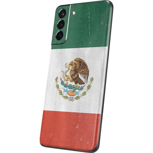 Mexico Flag Distressed Galaxy S21 5G Skin
