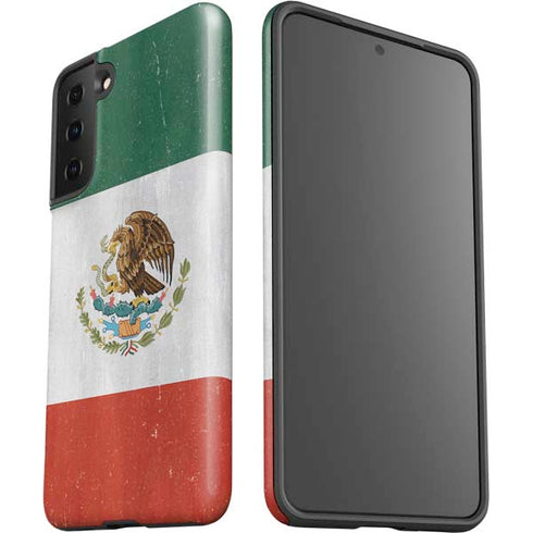 Mexico Flag Distressed Galaxy S21 Plus 5G Pro Case